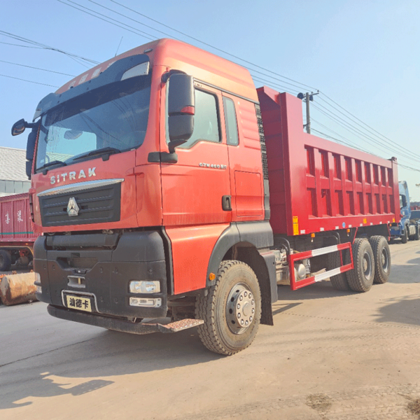 TIANMU-Y1032  Sitrak G7W 6X4 Dump Truck Fuel Steel Plate Suspension Manual Transmission (Red model) - Image 4