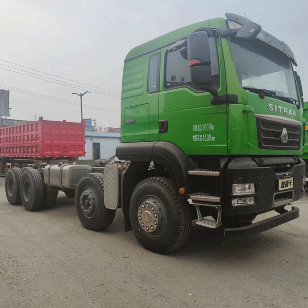 TIANMU-Y1056  SITRAK G5 8X4 Dump Truck Fuel Steel Plate Suspension Manual Transmission (Green model) - Image 2