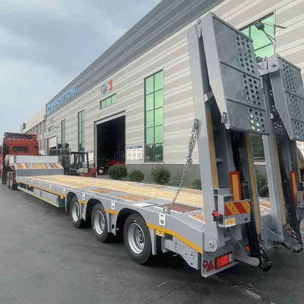 TIANMU-BG006  Customized Hydraulic Ladder Hook Machine Low Bed Semi Trailer