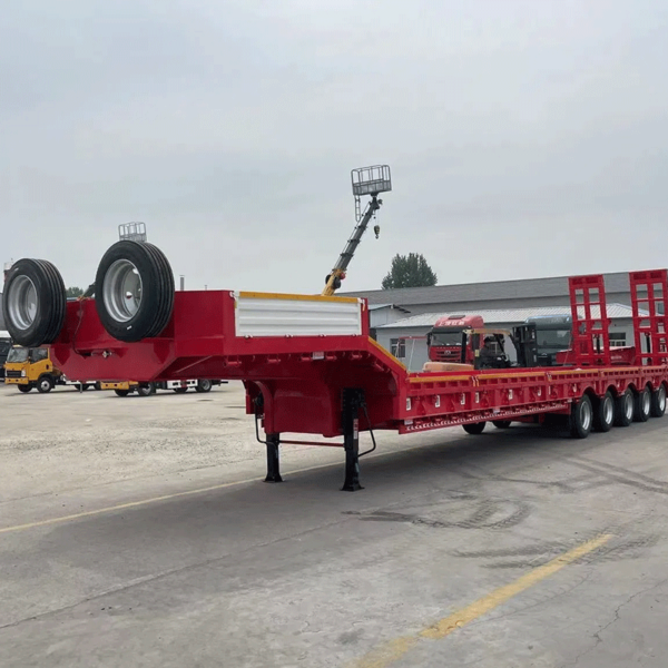 TIANMU-BG005  Second Hand Low Bed Construction Machinery Semi-Trailer - Image 2